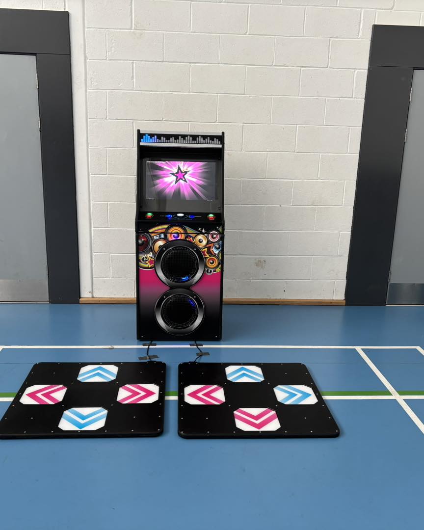 Our arcade dance machine set up at West Lancs Youth Zone in Skelmersdale for a Youth Fun Day Event. Our arcade dance machine set up at West Lancs Youth Zone in Skelmersdale for a Youth Fun Day Event.